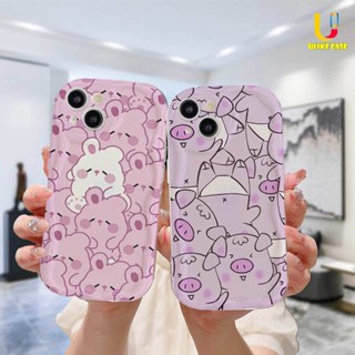 เคสโทรศัพท์มือถือนิ่ม ขอบโค้ง ลายการ์ตูนกระต่าย หมูน่ารัก 3D สําหรับ Infinix Hot 8 9 20 12 30 10 11 Play 8 Lite 9 PRO 11 Plus 10 Lite 20i 30i Note 12 PRO 12 Turbo G96 Smart 5 7 4 6 Plus 5PRO