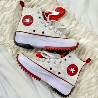 Convers RUN Star Hike รองเท้าผ้าใบ ข้อสูง ลายเสือน้ํา สําหรับผู้ชาย และผู้หญิง