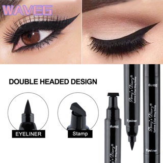 ปากกาอายไลเนอร์กันน้ำแบบคลื่นสองหัว Cat Eye Winged Eyeliner อายไลเนอร์เครื่องสำอางตาเซ็กซี่แสตมป์ Wing Eye Be 2 In 1 อายไลเนอร์ อายไลเนอร์ปิดผนึกกันน้ำขนาดใหญ่หัวปากกาอายไลเนอร์ชนิดน้ำปีก