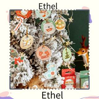 Ethel1 สติกเกอร์ฉลากกระดาษ ลาย Merry Christmas สําหรับตกแต่งสมุดไดอารี่ 45 ชิ้น ต่อกล่อง