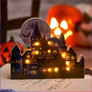 New Halloween Castle Led Luminous Ornaments Party Decoration Supplies Desktop Ornaments Castle Model (twinkle.th)