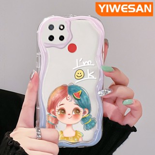 เคสโทรศัพท์มือถือใส แบบนิ่ม ลายการ์ตูนเด็กผู้หญิง กันกระแทก สําหรับ Realme C12 C15 C21 C25 C25s Narzo 20 Narzo 30A Narzo 50A