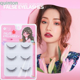 Quinton ผู้หญิง ขนตาปลอม ตาโต ขนตาบูชชี่ ต่อขนตา ต่อขนตาไฟฟ้า ส่องแสง ขนตาปลอม