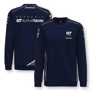 Qy 2023 F1 Scuderia AlphaTauri เสื้อยืดคอกลม แขนยาว พลัสไซซ์