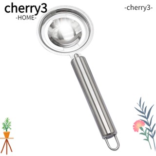 Cherry3 เครื่องแยกไข่แดง ไข่ขาว สเตนเลส สีเงิน ทนทาน ทําความสะอาดง่าย ไม่เป็นสนิม สําหรับแยกไข่ขาว และไข่แดง