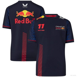 Qy เสื้อยืดแขนสั้น พิมพ์ลาย Oracle Red Bull Racing Team Sergio Perez พลัสไซซ์ 2023 F1