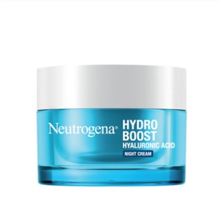 Neutrogena Hydro Boost ครีมบํารุงผิวหน้า กรดไฮยารูลอนิก กลางคืน สดชื่น และไม่เหนียวเหนอะหนะ โทนสีผิวกระจ่างใส ครีมบํารุงผิวหน้า 50 กรัม