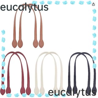 Eucalytus1 หูหิ้วกระเป๋าหนัง PU 4 สี 23.6 นิ้ว แบบเปลี่ยน สําหรับกระเป๋าโครเชต์ DIY