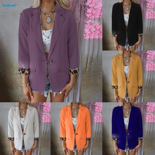 【HODRD】Womens Coat Womens Blazer Suit Work Office Business Button Winter Casual【Fashion】