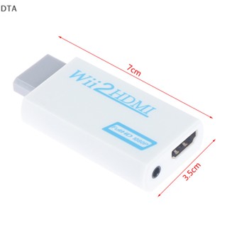 Dta อะแดปเตอร์แปลงเสียง Wii เป็น HDMI 2HDMI Full HD สําหรับ PC HDTV DT 1 ชิ้น