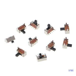 Super สวิตช์สไลด์แนวตั้ง 1P2T 3 Pin 3 มม. สําหรับเมาท์ PCB SK12D07-V 10 ชิ้น