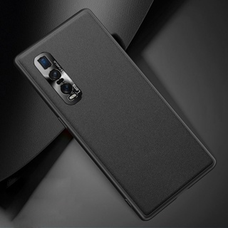 เคสโทรศัพท์มือถือหนัง PU ซิลิโคน ผิวด้าน กันกระแทก หรูหรา สําหรับ OPPO Find X2 Find X2 Pro