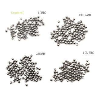 [ErudentT] อะไหล่ลูกปืนเหล็ก เส้นผ่านศูนย์กลาง 4 4.5 5 5.5 มม. สีเงิน สําหรับรถจักรยาน 100 ชิ้น [ใหม่]