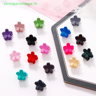 Strongaromonyu กิ๊บติดผม ลายดอกไม้ ขนาดเล็ก สีแคนดี้ แฟชั่น 10 ชิ้น