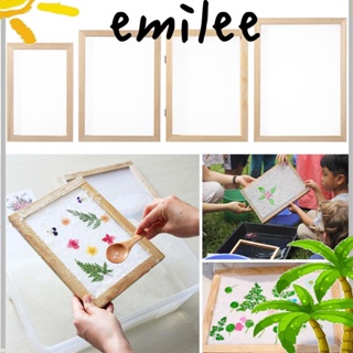 Emilee แม่พิมพ์ไม้ ตาข่าย หลายขนาด สําหรับทํากระดาษ งานฝีมือ