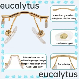 Eucalytus1 แผ่นรองจมูกแว่นตา โลหะ กันลื่น สากล อุปกรณ์เสริม