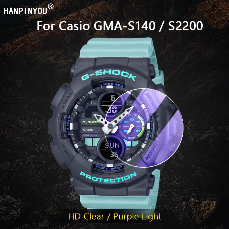 ฟิล์มกระจกนิรภัยกันรอยหน้าจอ 2.5D ป้องกันแสงสีม่วง สําหรับ Casio Watch GMA-S10 GMA-S140 GMA-S2200