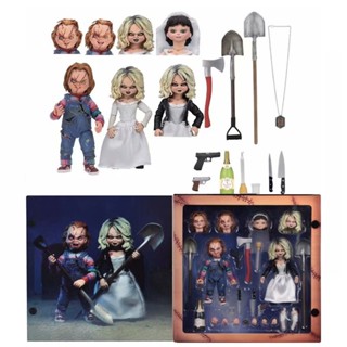 Neca ฟิกเกอร์เจ้าสาวแห่งชัคกี้ Ultimate Chucky Tiffany Chucky Gets Lucky ของเล่น ของขวัญ