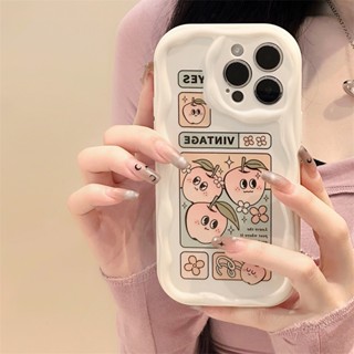 [พร้อมส่ง] เคสป้องกันโทรศัพท์มือถือ ลายครีม สําหรับ Apple iPhone 15 14 13 12 11 PROMAX XS XR XSMAX SE2020 6 7 8PLUS MINI