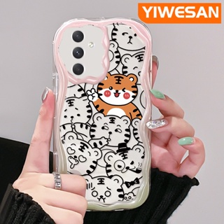 เคสโทรศัพท์มือถือแบบนิ่ม ใส กันกระแทก ลาย Good Luck Tiger Mascot สีครีม สําหรับ Samsung A54 5G A33 5G A34 5G A53 5G A73 5G