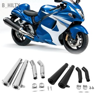 B_HILTY ชุดท่อไอเสียรถจักรยานยนต์หางกลางสำหรับ Suzuki GSXR1300 2008-2018