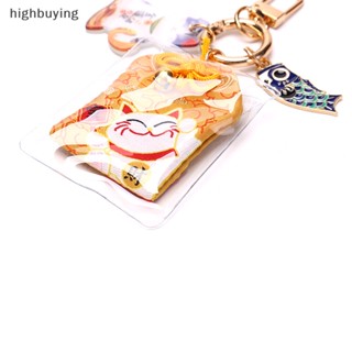 [highbuying] พวงกุญแจ จี้ Omamori Maneki Neko Dispel Misfortune Lucky 1 ชิ้น