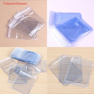 (Takashiflower) 100 ชิ้น พลาสติก PVC ใส กระเป๋าใส่เหรียญ เคสกระเป๋าสตางค์ ซองเก็บของ ใหม่