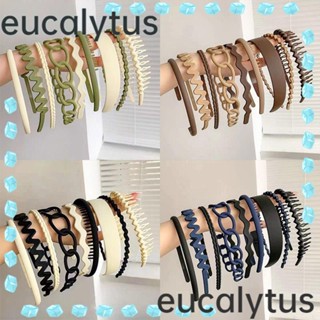 Eucalytus1 ชุดที่คาดผม แบบหวีหยัก กันลื่น 8 ชิ้น