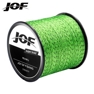 Jof สายเอ็นตกปลา แบบถัก PE 22-88LB ยาว 300 ม. 8 เส้น