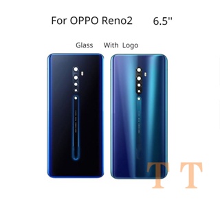 ใหม่ ฝาครอบแบตเตอรี่ ด้านหลัง แบบเปลี่ยน สําหรับ OPPO Reno2 Reno 2