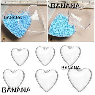 Banana1 กล่องแม่พิมพ์อะคริลิค รูปหัวใจ สร้างสรรค์ สําหรับทําขนมหวาน น้ําตาล DIY