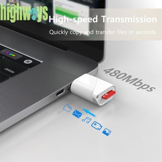 อะแดปเตอร์การ์ดรีดเดอร์ USB 2.0 Type-C แฟลชไดรฟ์ [highways.th]