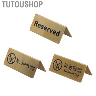 Tutoushop Gold Tabletop Sign Stainless Steel Metal Table Top for Wedding