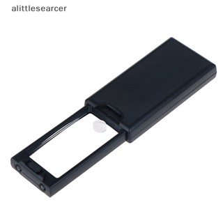 Alittlesearcer แว่นขยาย LED 2.5x 45x แบบพกพา พร้อมไฟ LED 3 ดวง EN