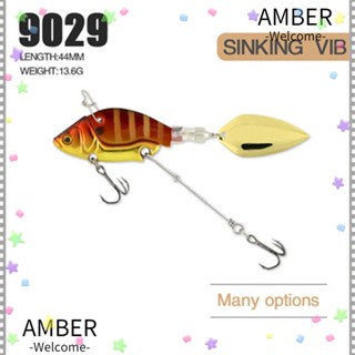 Amber เหยื่อตกปลาโลหะ หมุนได้ 44 มม. 13.6 กรัม