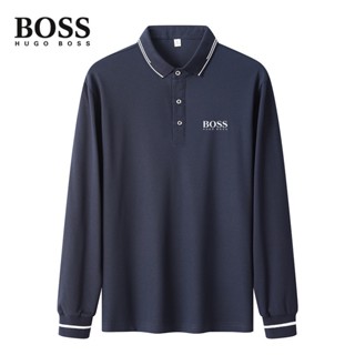 ใหม่ เสื้อโปโล BOSS สวมใส่สบาย แฟชั่นคู่รัก