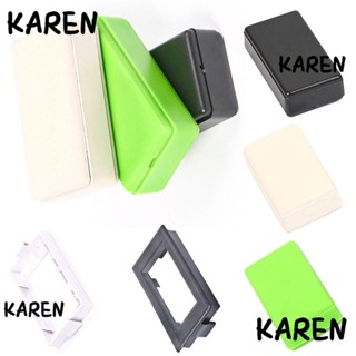 Karen กล่องพลาสติก ABS สีดํา ขาว เขียว DIY 5 ชิ้น