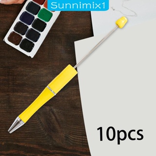 [Sunnimix1] ปากกาลูกลื่น เพลาหมึก สีดํา 10 ชิ้น สําหรับเด็ก สํานักงาน