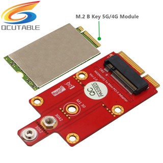 [Qcutable.th] อะแดปเตอร์ M.2 Key B เป็น Mini PCIe NGFF เป็น Mini PCI Express สําหรับโมดูล 3G 4G 5G