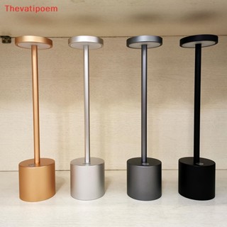 [Thevatipoem] โคมไฟตั้งโต๊ะ LED แบบชาร์จ USB สไตล์โมเดิร์น สําหรับร้านอาหาร ข้างเตียง ขายดี