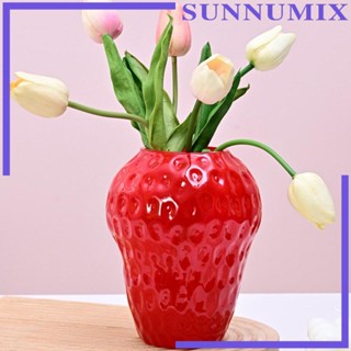 [Sunnimix] แจกันดอกไม้ สตรอเบอร์รี่ แจกันจัดดอกไม้ มินิมอล ตั้งโต๊ะ สําหรับบาร์ ชั้นวางหนังสือ คาเฟ่ ของขวัญวันเกิด ห้องนอน