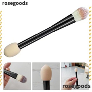 Rosegoods1 แปรงแต่งหน้า แปรงคอนซีลเลอร์ แปรงเครื่องสําอาง พลาสติก ไฟเบอร์เทียม อเนกประสงค์