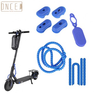 【ONCEMOREAGAIN】E-scooter Silicone Reflective Sticker Silicone Tool Tube Accessories Charging