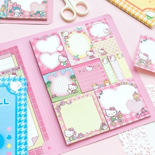 Kawaii Sanrio ชุดเครื่องเขียน สมุดจดบันทึก ลายการ์ตูนคิตตี้น่ารัก สําหรับนักเรียน