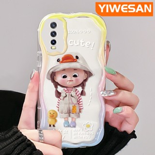 เคสโทรศัพท์มือถือแบบนิ่ม ใส ลายการ์ตูนเป็ดน้อยน่ารัก สีสันสดใส สําหรับ VIVO Y20 Y20i Y20S Y12s Y20 2021 Y11s Y12A Y20T Y20S M Y20S D