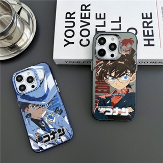 เคสโทรศัพท์มือถือ ซิลิโคน ลายการ์ตูนโคนัน สําหรับ iPhone 13 Pro Max 14 12 11