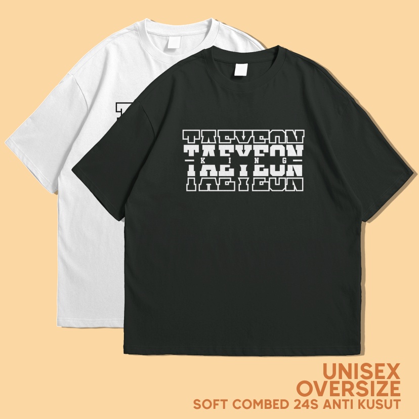 แฟชั่น เสื้อยืด OVERISZE KIM KING TAEYEON SNSD COMBED 24s พรีเมี่ยม UNISEX