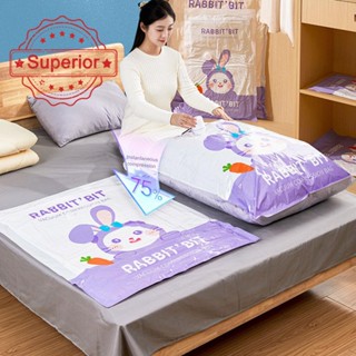 ถุงสูญญากาศใส แบบหนา สําหรับใส่เสื้อผ้า ผ้าห่ม U7L2