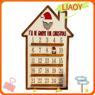 Liaoy ปฏิทินไม้ นับถอยหลัง ถอดออกได้ สําหรับแขวนตกแต่งบ้านผีสิง คริสต์มาส DIY