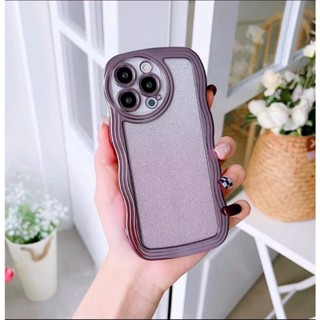 เคสโทรศัพท์มือถือแบบนิ่ม TPU ใส ลายคลื่น กลิตเตอร์ สีเงิน แวววาว สําหรับ Realme C35 C31 C11 C15 Narzo 50A Prime